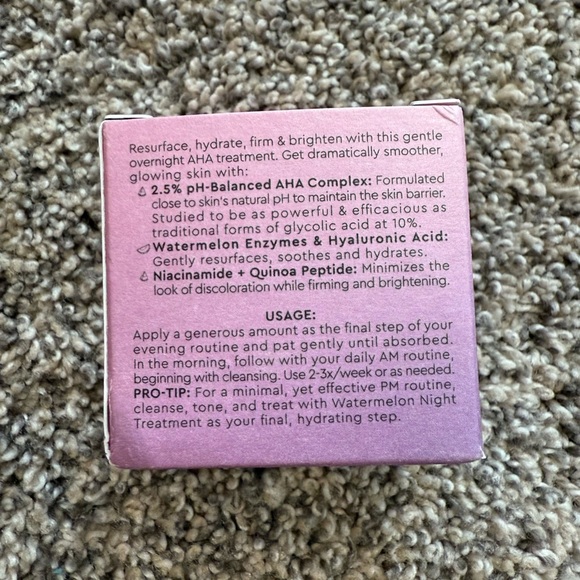 NEW Glow Recipe watermelon glow AHA night treatment - Picture 3 of 5